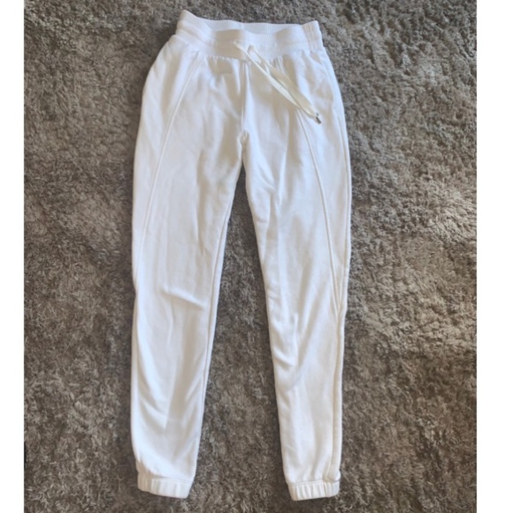 White joggers